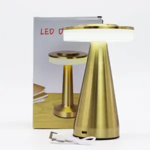 Touch Lamp – Tall Stem Copper – USB (C) – Rechargable  (400 Watt) | www.artisangoods.co.uk 4
