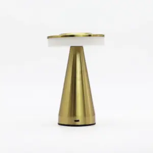 Touch Lamp – Tall Stem Copper – USB (C) – Rechargable  (400 Watt) | www.artisangoods.co.uk 2