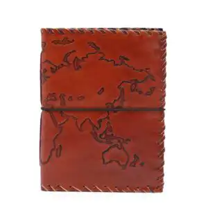 Travel Journal with wrap – Light Tan – 96 pages – 17x13cm | www.artisangoods.co.uk 1