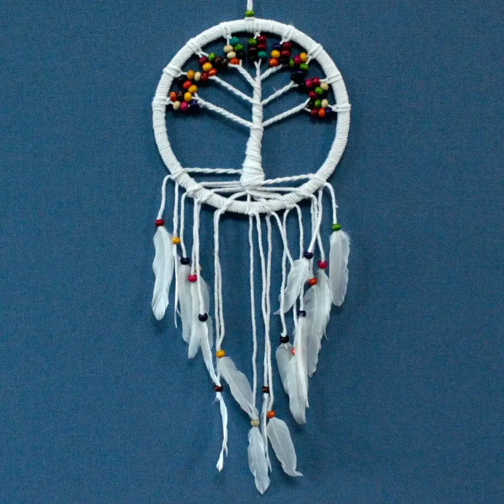Tree of Life Dreamcatcher – Cotton 22cm (assorted) | www.artisangoods.co.uk 4 Tree of Life Dreamcatcher – Cotton 22cm (assorted) | www.artisangoods.co.uk 4
