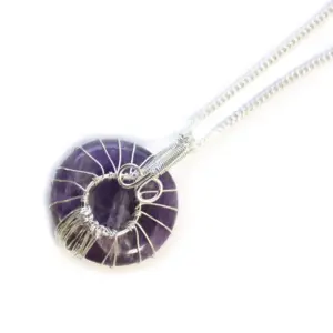Tree of Life Gemstone Necklace – Amethyst | www.artisangoods.co.uk 6