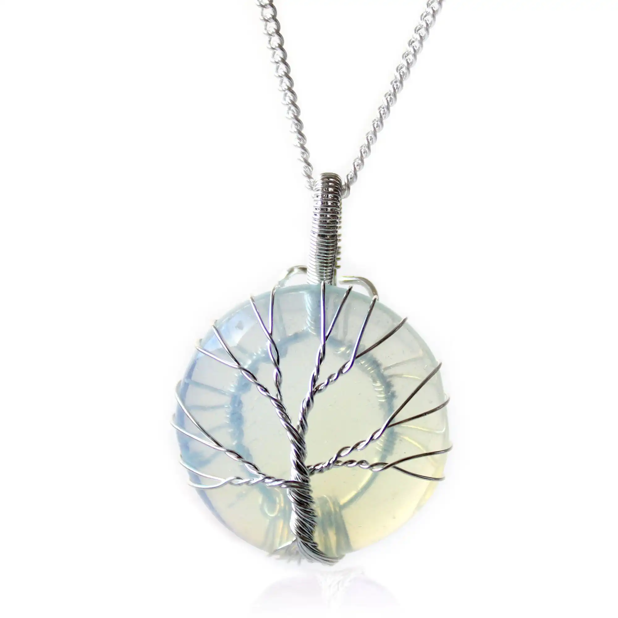 Tree of Life Gemstone Necklace – Opalite | www.artisangoods.co.uk 2 Tree of Life Gemstone Necklace – Opalite | www.artisangoods.co.uk 1