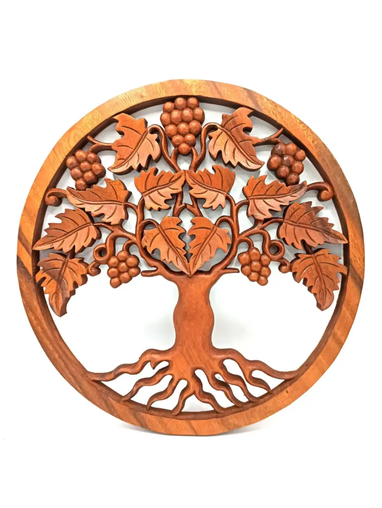 Tree of Life Grapes Panel – 40cm | www.artisangoods.co.uk Tree of Life Grapes Panel – 40cm | www.artisangoods.co.uk