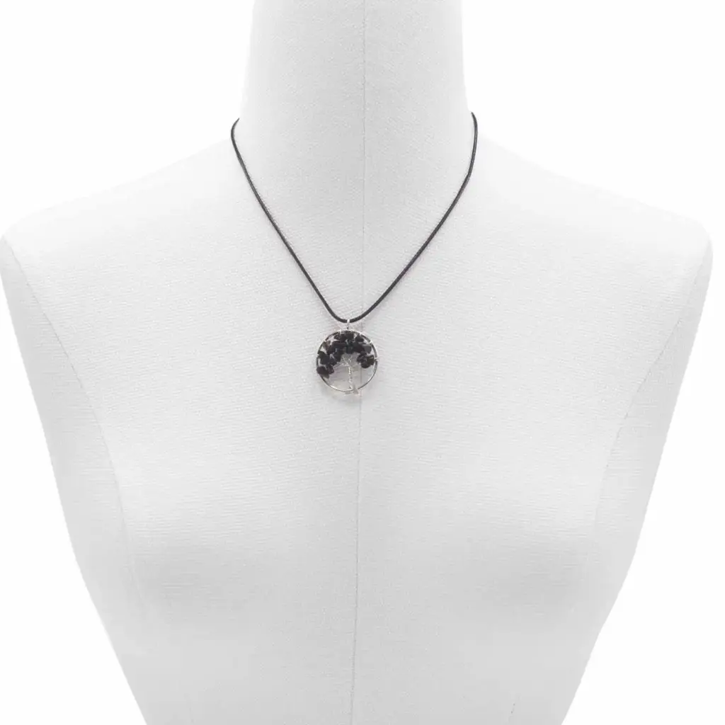 Tree of Life Pendant – Black Agate | www.artisangoods.co.uk 2 Tree of Life Pendant – Black Agate | www.artisangoods.co.uk 2