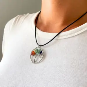 Tree of Life Pendant – Chakra | www.artisangoods.co.uk 6