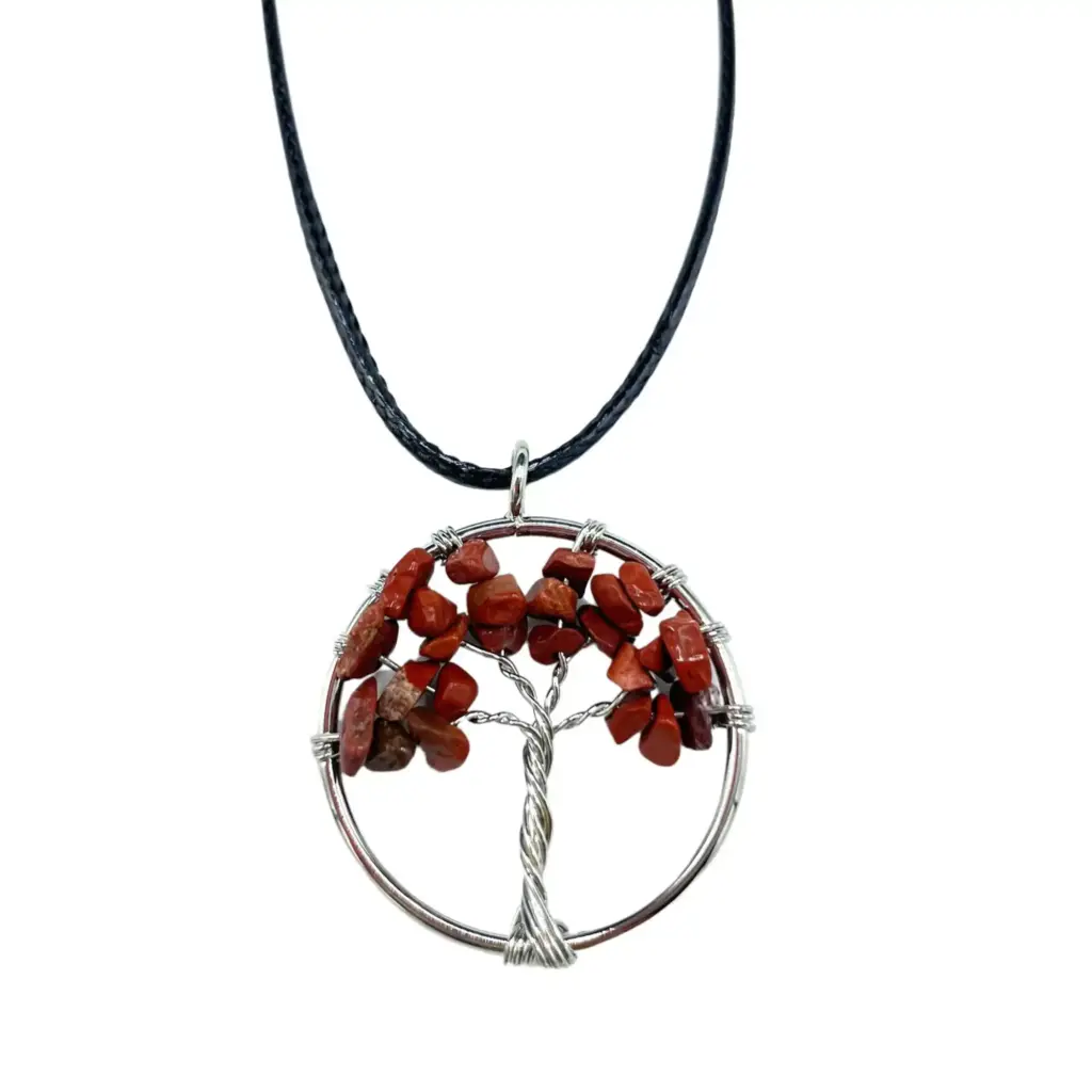 Tree of Life Pendant – Red Jasper | www.artisangoods.co.uk