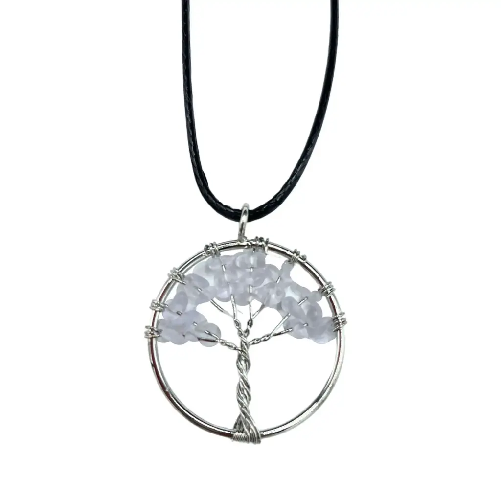 Tree of Life Pendant – Rock Crystal | www.artisangoods.co.uk