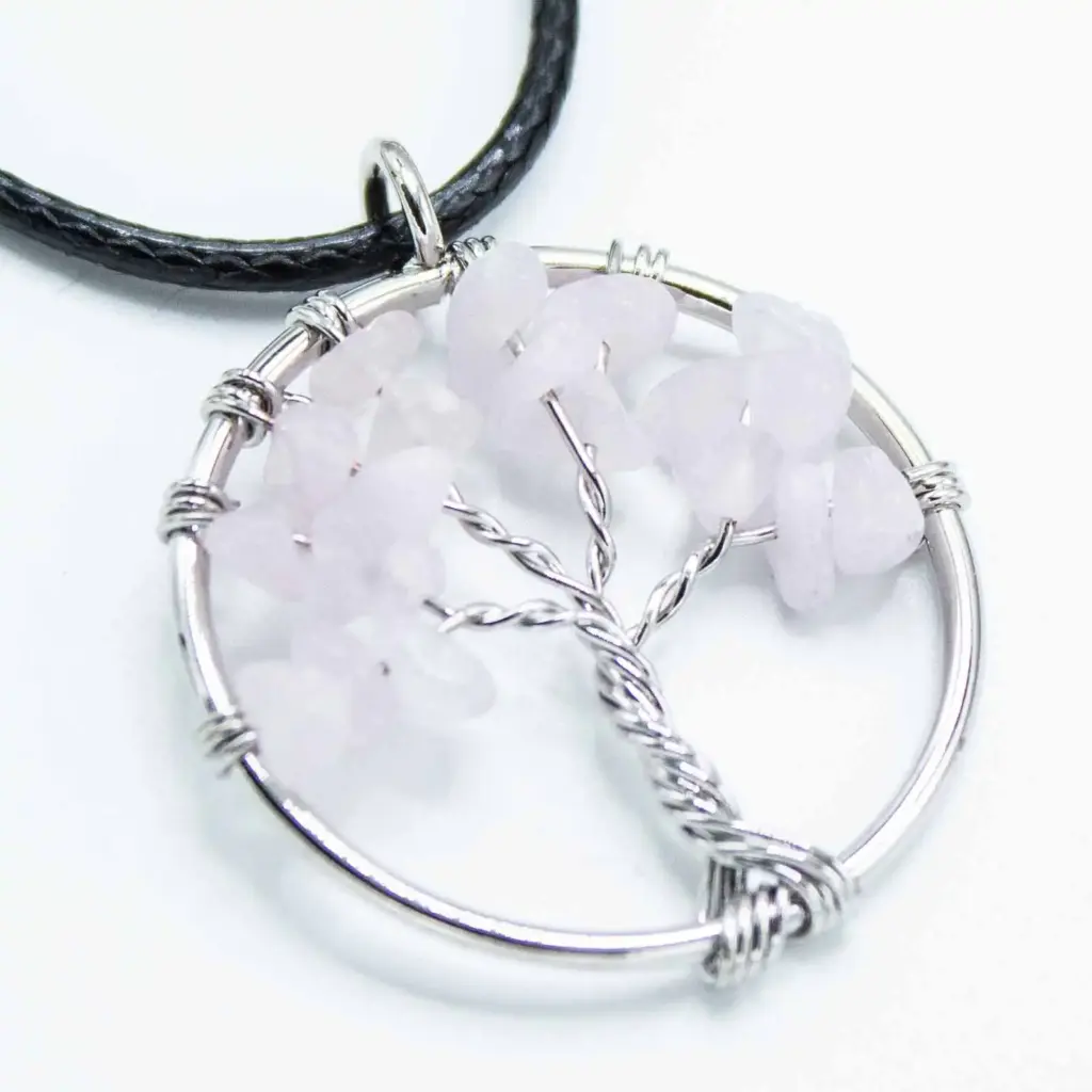 Tree of Life Pendant – Rose Quartz | www.artisangoods.co.uk 4 Tree of Life Pendant – Rose Quartz | www.artisangoods.co.uk 4