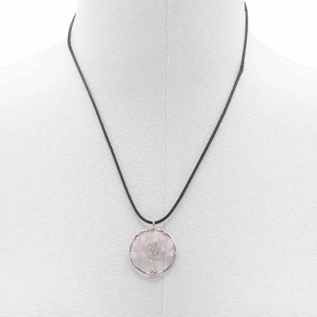 Tree of Life Pendant – Rose Quartz | www.artisangoods.co.uk 3 Tree of Life Pendant – Rose Quartz | www.artisangoods.co.uk 3