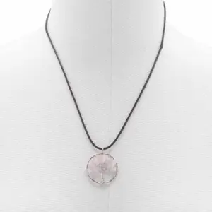Tree of Life Pendant – Rose Quartz | www.artisangoods.co.uk 3