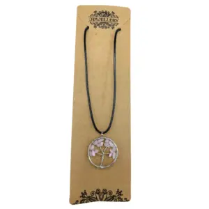 Tree of Life Pendant – Rose Quartz | www.artisangoods.co.uk 5