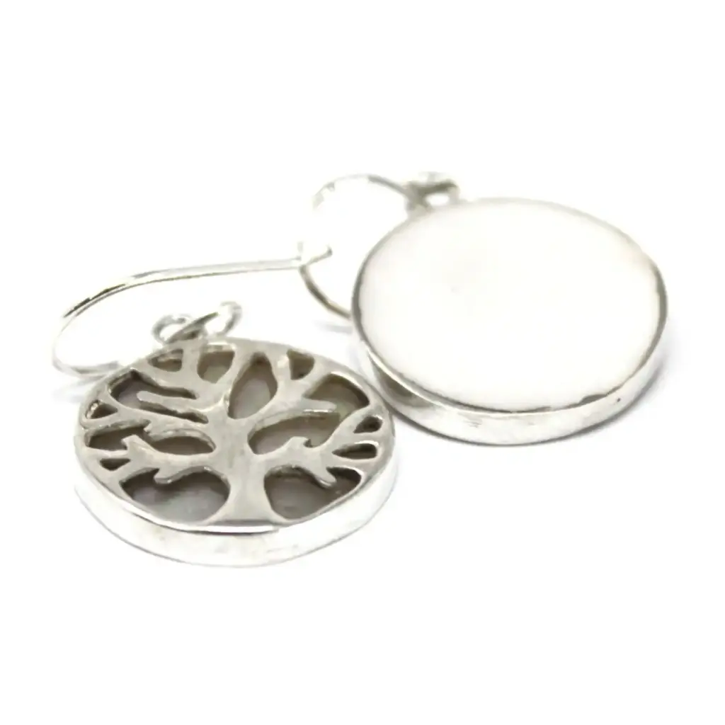 Tree of Life Silver Earrings 15mm – Mother of Pearl | www.artisangoods.co.uk 3 Tree of Life Silver Earrings 15mm – Mother of Pearl | www.artisangoods.co.uk 3