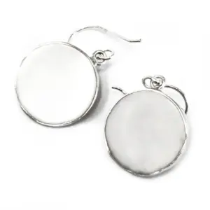 Tree of Life Silver Earrings 15mm – Mother of Pearl | www.artisangoods.co.uk 2