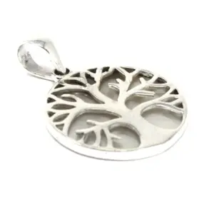 Tree of Life Silver Pendant 22mm – Mother of Pearl | www.artisangoods.co.uk 3