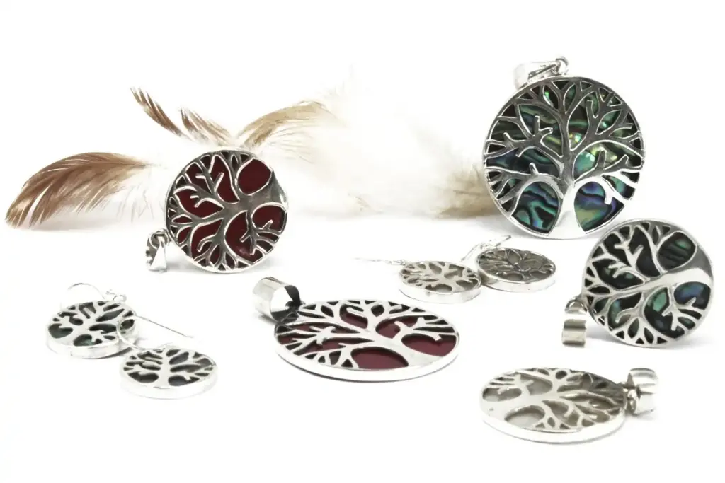 Tree of Life Silver Pendant 22mm – Mother of Pearl | www.artisangoods.co.uk 5