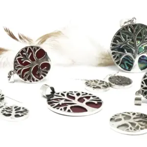 Tree of Life Silver Pendant 22mm – Mother of Pearl | www.artisangoods.co.uk 5