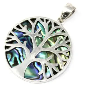 Tree of Life Silver Pendant 30mm – Abalone | www.artisangoods.co.uk 4