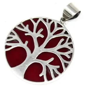 Tree of Life Silver Pendant 30mm – Coral Effect | www.artisangoods.co.uk 4