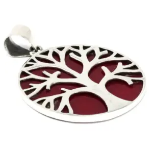 Tree of Life Silver Pendant 30mm – Coral Effect | www.artisangoods.co.uk 5