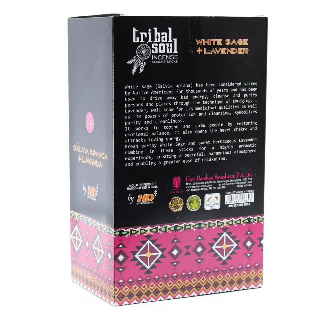 Tribal Soul Incense Sticks – White Sage + Lavender | www.artisangoods.co.uk 3