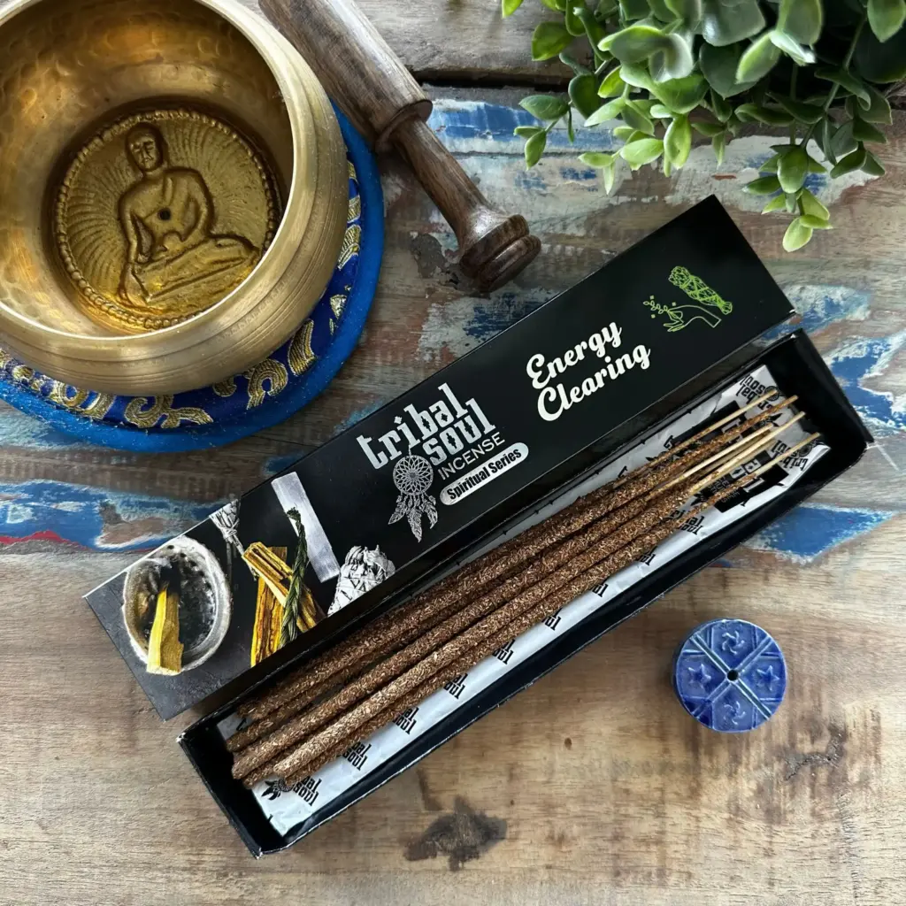Tribal Soul Spiritual Incense Sticks and Ceramic Holder – Energy Clearing | www.artisangoods.co.uk