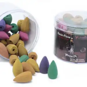 Tub of Assorted Back Flow Incense Cones (aprox 45) | www.artisangoods.co.uk 1