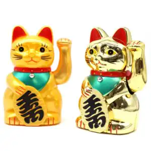 Very Gold Money Cat – 15cm | www.artisangoods.co.uk 1