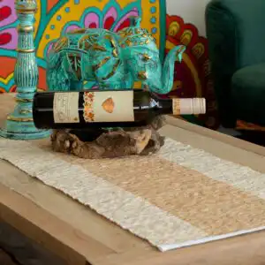 Vetiver Roots Table Runner – Natural – 180cm | www.artisangoods.co.uk