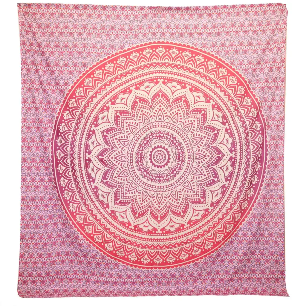 Wall Hanging / Beach Spread – Umrao Mandala – Purple | www.artisangoods.co.uk