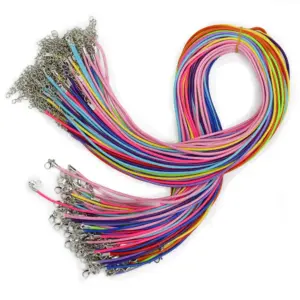 Waxed Pendant Cord –  2mm x 55cm – Assorted (10 colours) | www.artisangoods.co.uk