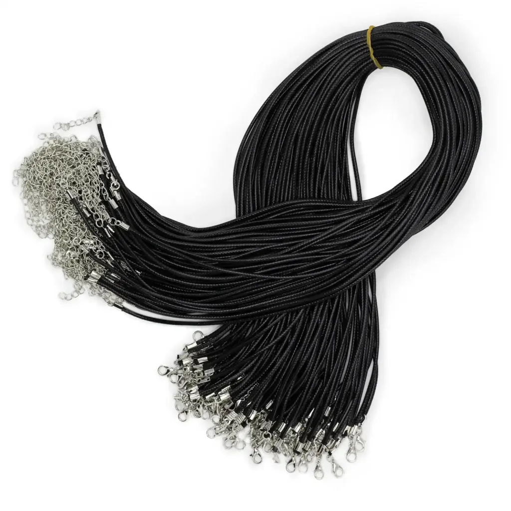 Waxed Pendant Cord – 2mm x 55cm – Black 101 | www.artisangoods.co.uk 2 Waxed Pendant Cord – 2mm x 55cm – Black 101 | www.artisangoods.co.uk 2