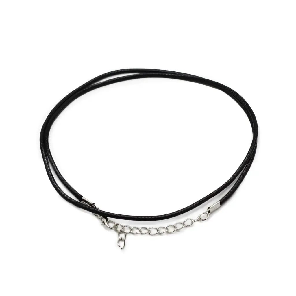 Waxed Pendant Cord – 2mm x 55cm – Black 101 | www.artisangoods.co.uk Waxed Pendant Cord – 2mm x 55cm – Black 101 | www.artisangoods.co.uk