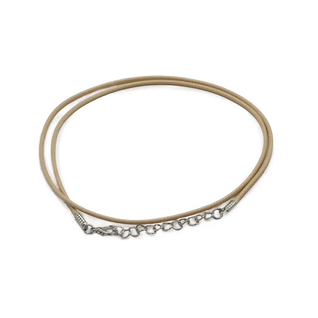 Waxed Pendant Cord – 2mm x 55cm – Tan 117 | www.artisangoods.co.uk Waxed Pendant Cord – 2mm x 55cm – Tan 117 | www.artisangoods.co.uk
