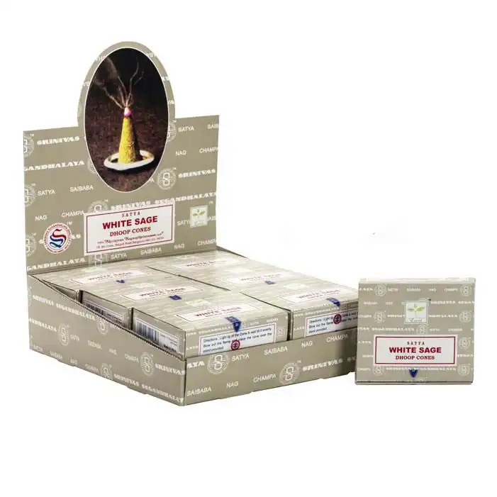 White Sage Dhoop Cones | www.artisangoods.co.uk 2 White Sage Dhoop Cones | www.artisangoods.co.uk 1