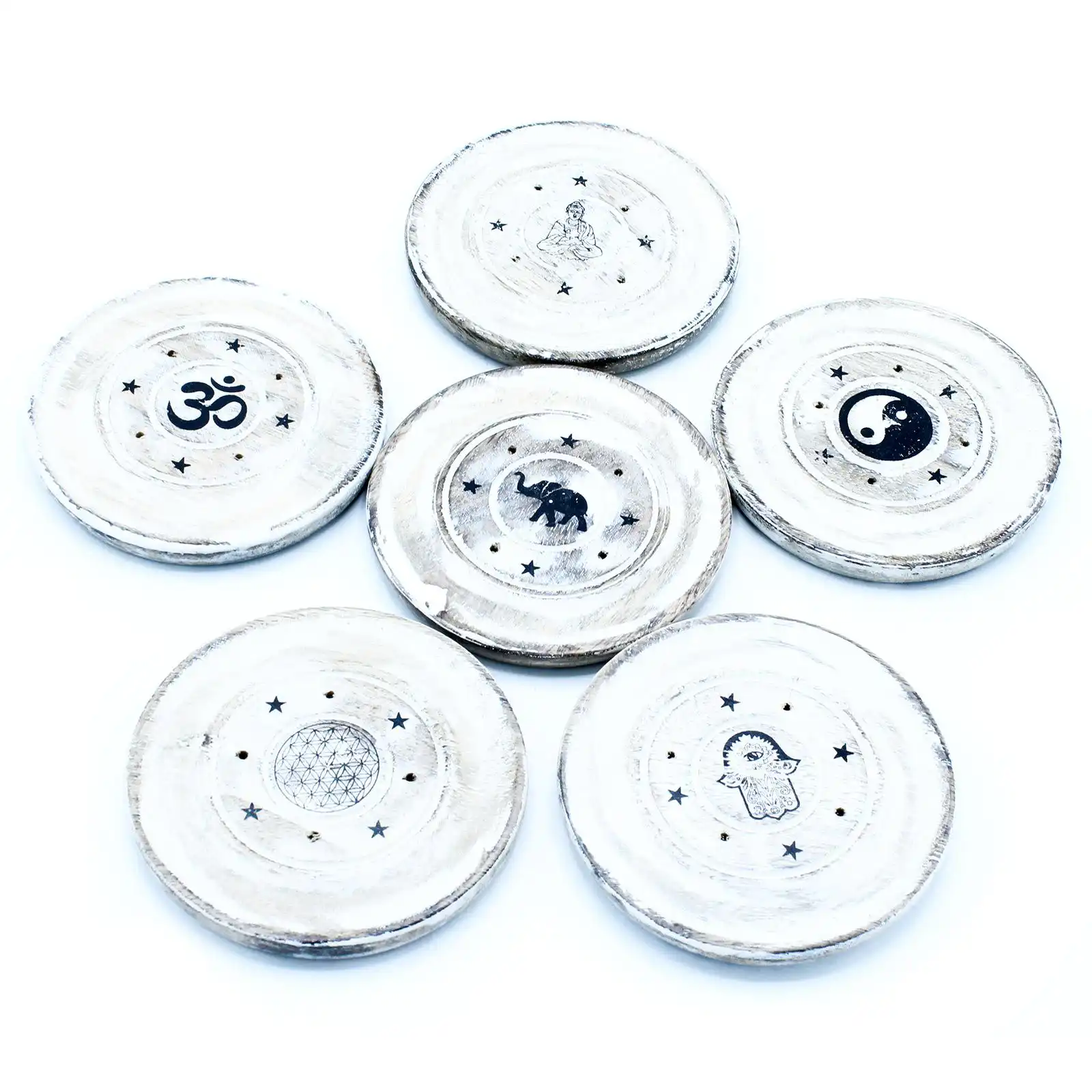 White Washed Incense Holder – Cone and Incense Disc | www.artisangoods.co.uk 3 White Washed Incense Holder – Cone and Incense Disc | www.artisangoods.co.uk 2