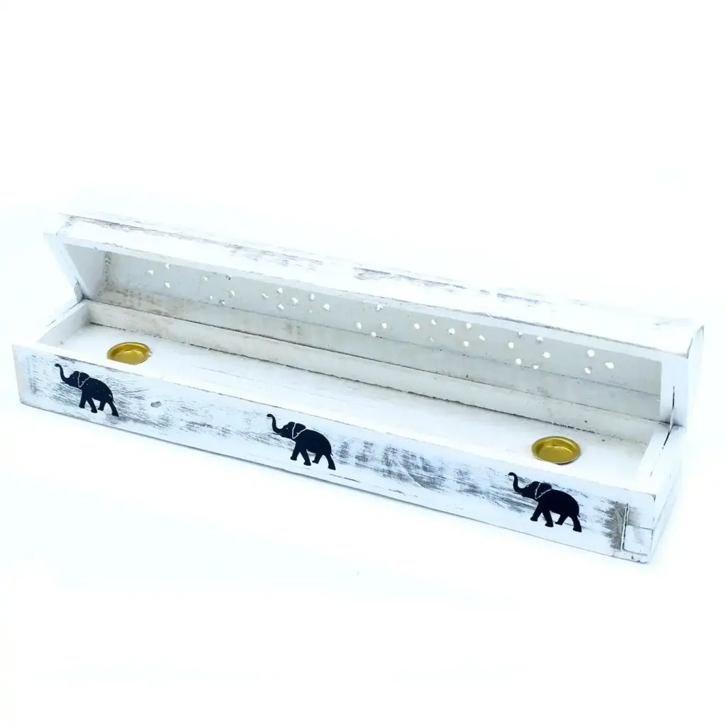 White Washed Incense Holder – Smoke Box | www.artisangoods.co.uk