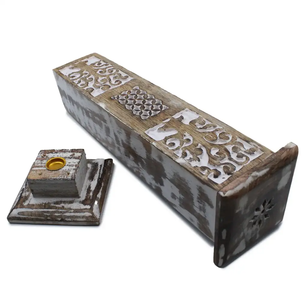White Washed Incense Holder – Smoke Tower | www.artisangoods.co.uk 3
