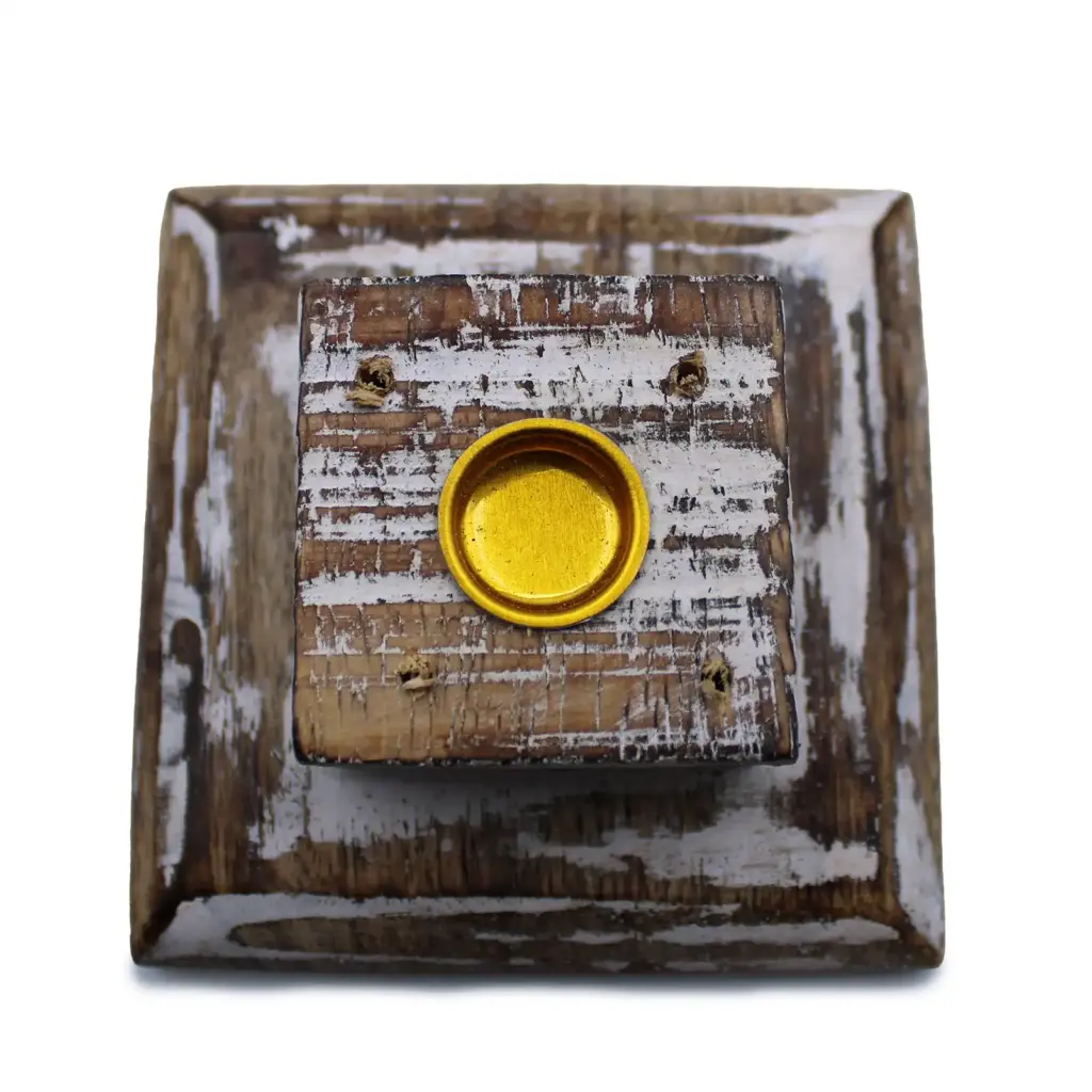 White Washed Incense Holder – Smoke Tower | www.artisangoods.co.uk 2