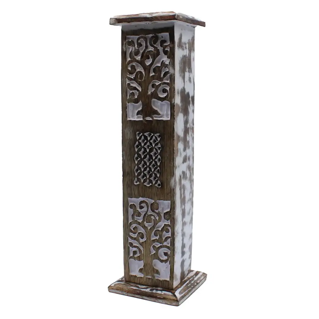 White Washed Incense Holder – Smoke Tower | www.artisangoods.co.uk