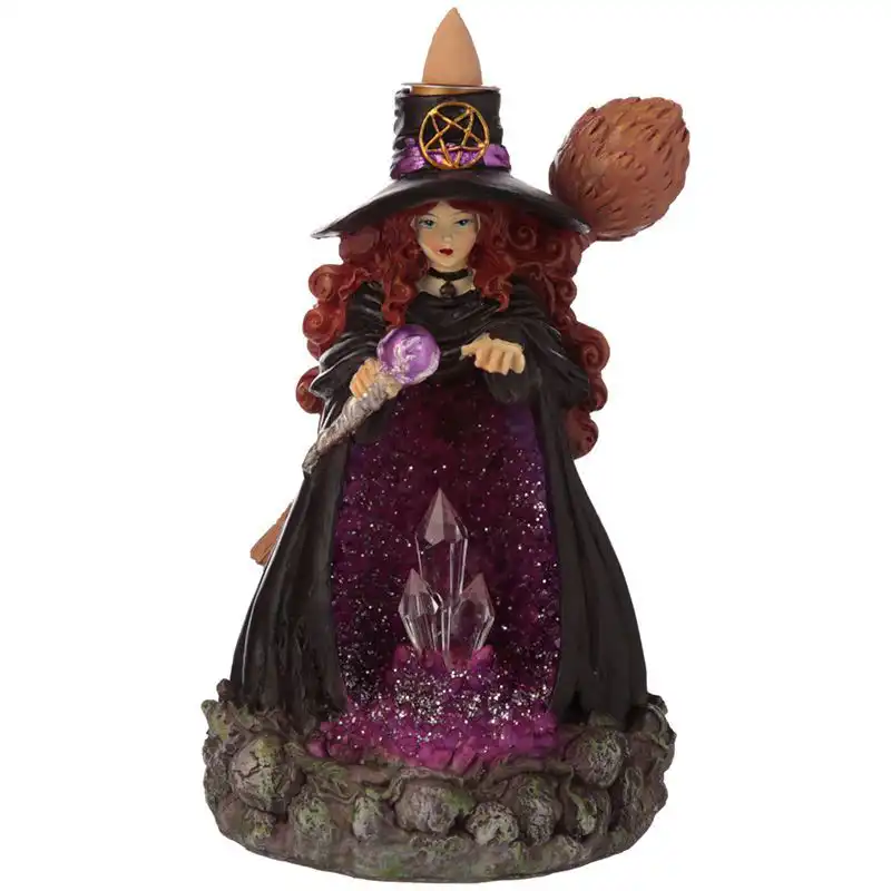 Witches Crystal Cave LED Backflow Incense Burner | www.artisangoods.co.uk 2 Witches Crystal Cave LED Backflow Incense Burner | www.artisangoods.co.uk 1
