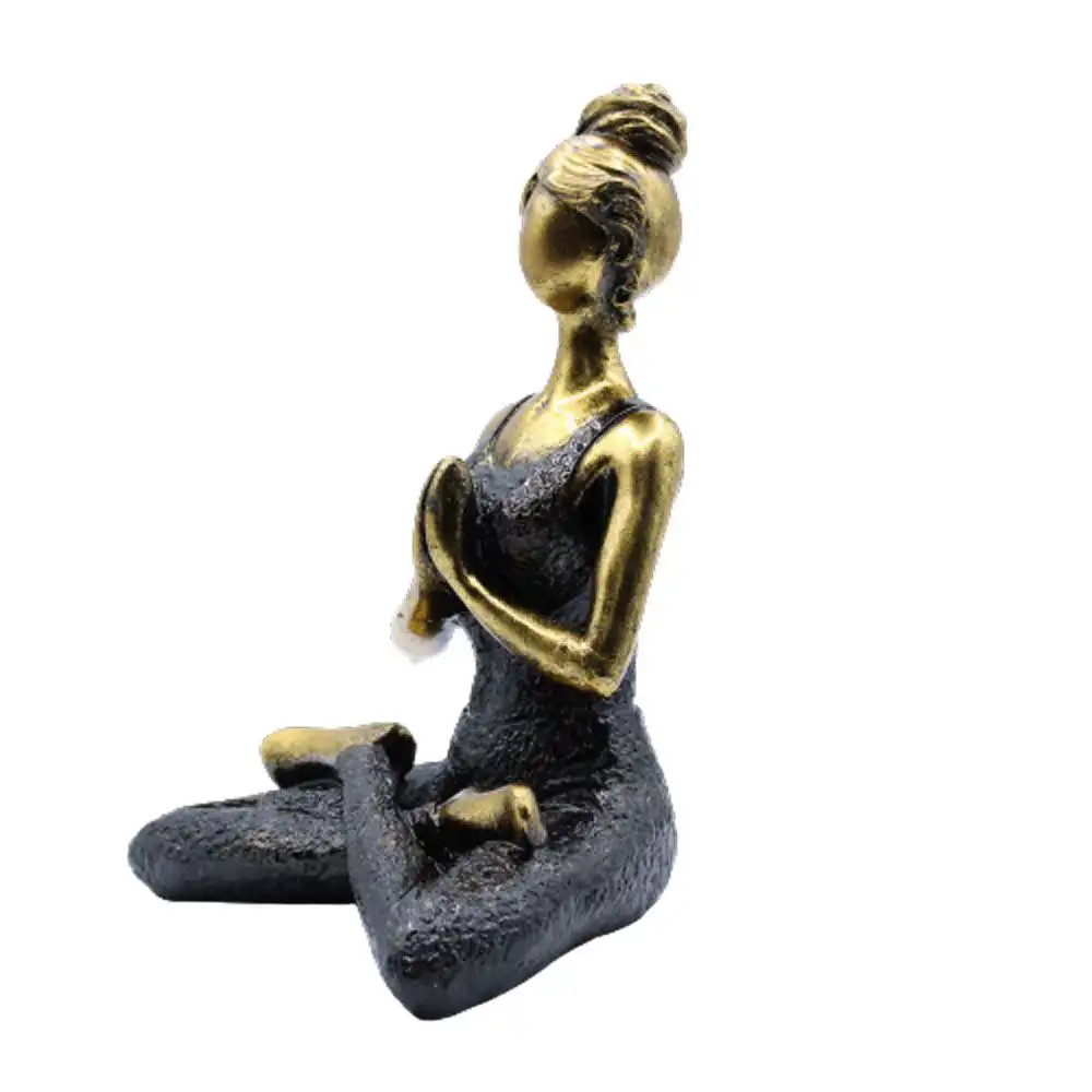 Yoga Lady Figure – Bronze & Black 24cm | www.artisangoods.co.uk 4 Yoga Lady Figure – Bronze & Black 24cm | www.artisangoods.co.uk 3