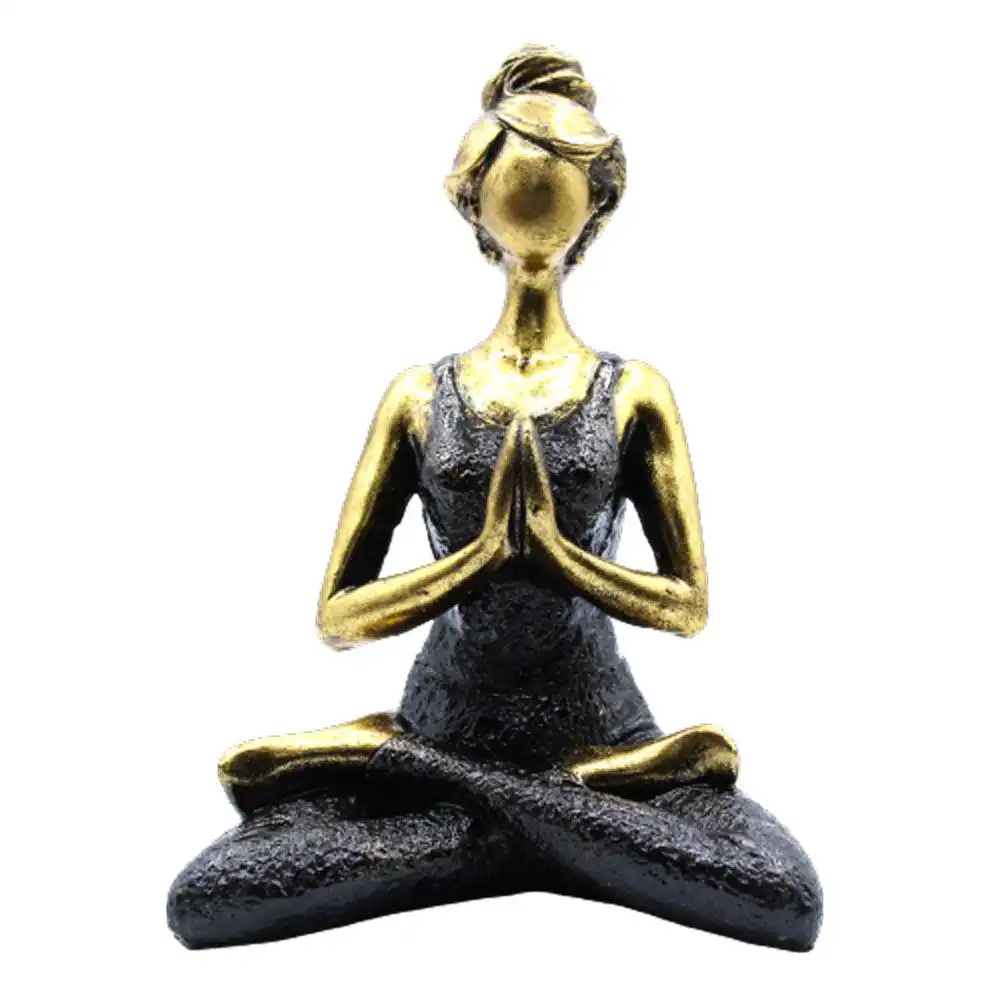Yoga Lady Figure – Bronze & Black 24cm | www.artisangoods.co.uk 2 Yoga Lady Figure – Bronze & Black 24cm | www.artisangoods.co.uk 1