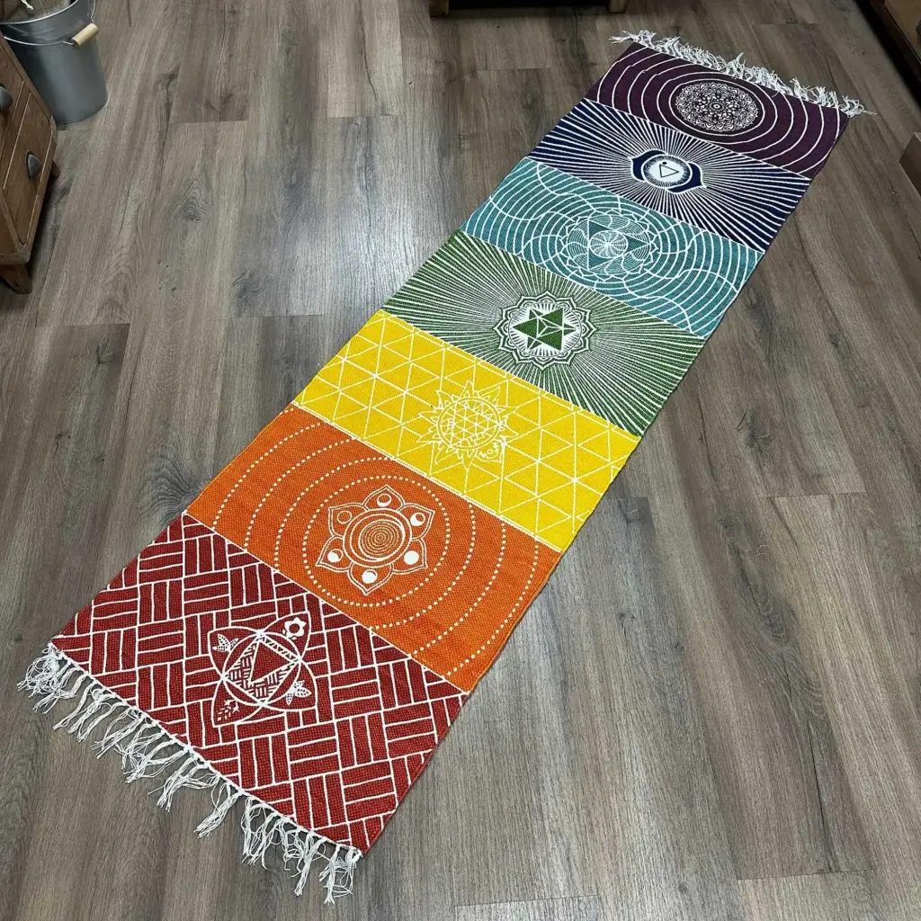 Yoga Rug – 60x200cm – 7 Chakras | www.artisangoods.co.uk 7