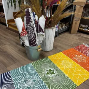 Yoga Rug – 60x200cm – 7 Chakras | www.artisangoods.co.uk 5