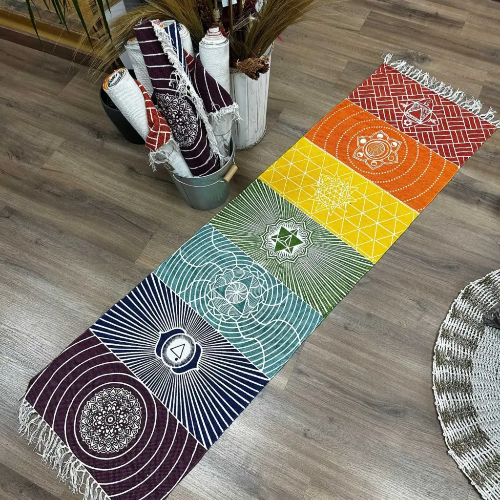 Yoga Rug – 60x200cm – 7 Chakras | www.artisangoods.co.uk 4