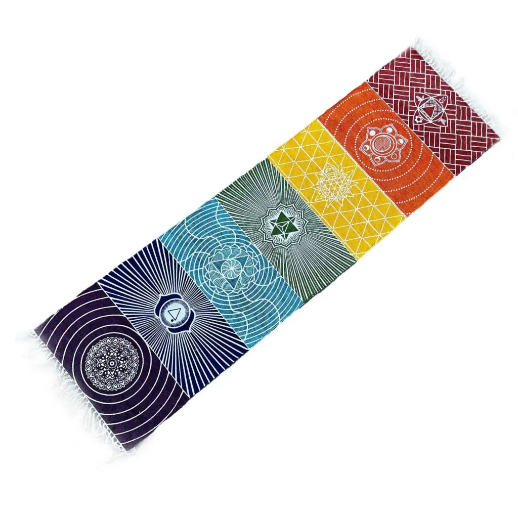 Yoga Rug – 60x200cm – 7 Chakras | www.artisangoods.co.uk