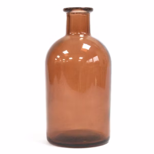 250 ml Round Antique Reed Diffuser Bottle – Amber | www.artisangoods.co.uk