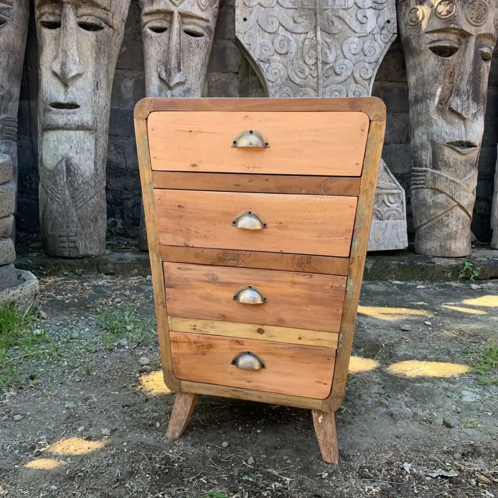 4 Draws Storage – Recycled Wood | www.artisangoods.co.uk