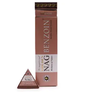 42g Jumbo Golden Nag – Benzoin Backflow Incense Cones | www.artisangoods.co.uk 2