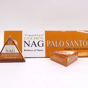 42g Jumbo Golden Nag – Palo Santo Backflow Incense Cones | www.artisangoods.co.uk 4
